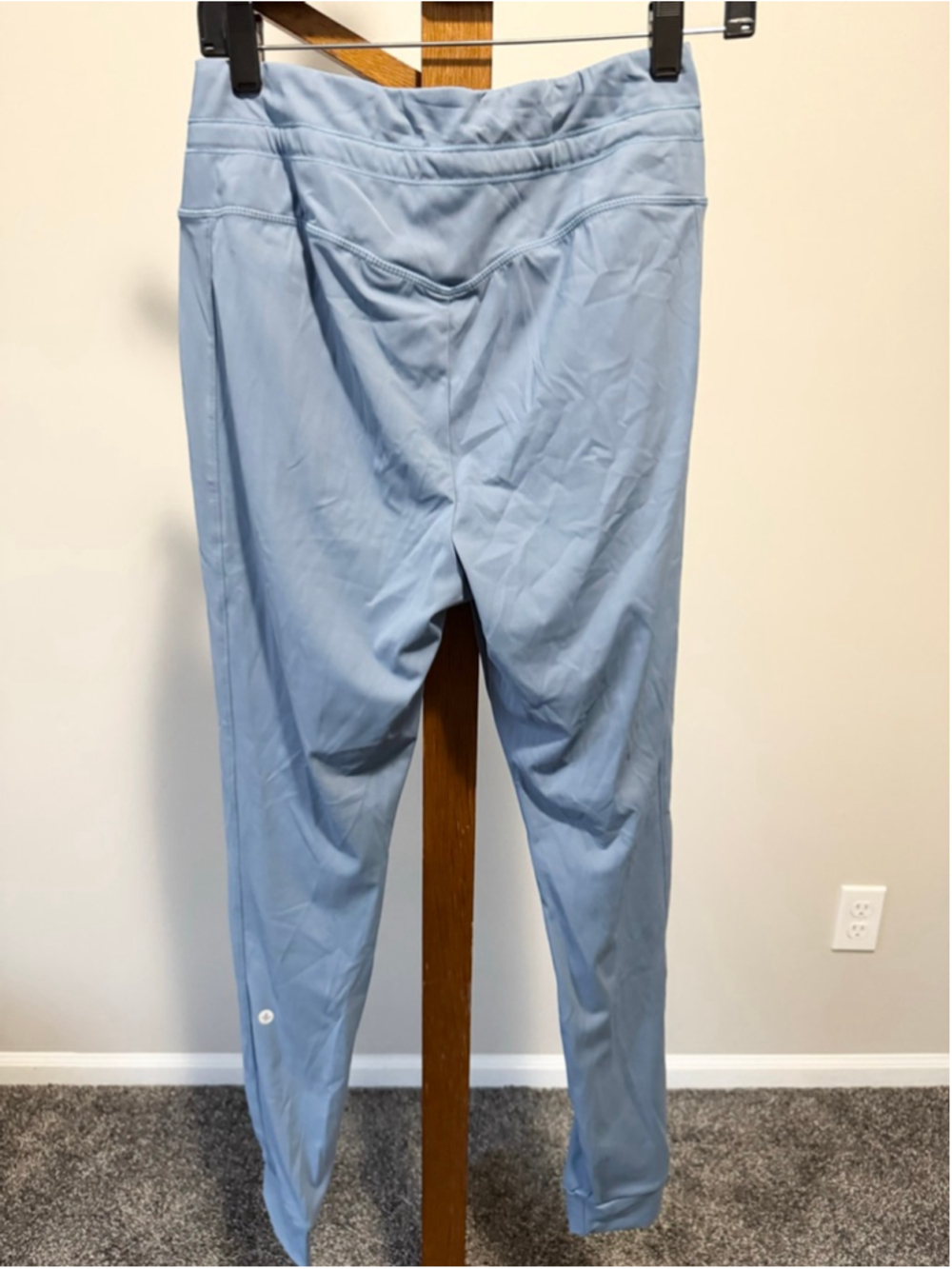 Women's SoftlyZero™ Plush Drawstring Full Length Joggers Gray Blue M Tall - Picture 12 of 13
